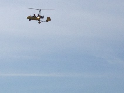 Gyrocopter flying